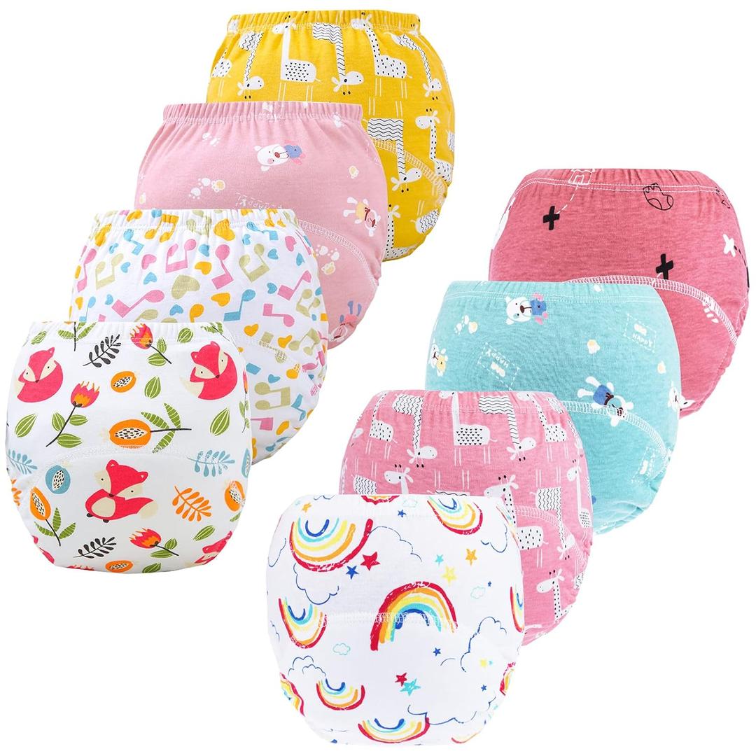 Potty Training Pants for Boys Girls, Learning Designs Training Underwear Pants (8 Packs, 3-5T)