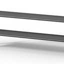 Kitsure Extra-Long Shoe Rack for Closet, Shoe Organizer for Front Door Entrance, Stackable Shoe Shelf, Detachable Closet Organizers and Storage, 39.0" Wide - 2 Tier, Black