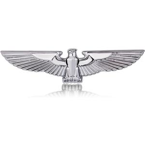 Eagle Auto Emblem, Eagle Wings Metal Sticker, Flying Eagle Zinc Alloy Decal Badge for Car, Truck, Motorcycle (Silver)