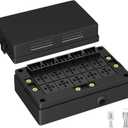 DAIERTEK Fuse Relay Box 12V Automotive 10 Slots Relay Holder 15 Slots ATC/ATO Fuse Holder Universal Fuse and Relay Box Block for Automotive Truck Marine Boat