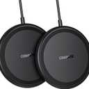 COKOEYE Wireless Charger, 15W Max Fast Wireless Charging Pad 2-Pack Compatible with iPhone 17/17 Air/17 Pro/17 Pro Max/16/15/14/13/12/Samsung S24/S24Ultra/S23Ultra/S22/S21,AirPods Pro2 (Black)