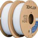 PLA Filament 1.75mm,3D Printing Filament,1kg*2 Cardboard Spool, Fit Most FDM 3D Printer,Dimensional Accuracy +/- 0.03 mm,Vacuum Packaging-2Pack Cold White
