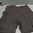 IVIR Bermuda Shorts for Women Cargo Shorts Knee Length 6 Pockets Elastic Waist Long Shorts for Summer Casual (L)