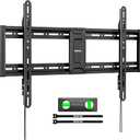 monTEK Heavy Duty Fixed TV Wall Mount for 4395 Inch TVs, 1.1" Ultra Slim Low Profile Bracket, 200 lbs Capacity, Max VESA 800x400mm, Fits 16"/18"/24"/32" Studs, for Large Flat & Curved TVs