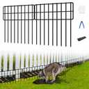 30 Panels No Dig Fence, Animal Barrier Fence, 13in(H) x 30ft(L) Fence Barrier for Bottom, Rabbit Fencing for Garden, Dog Fences Barrier, Rustproof Metal Fences Border for Outdoor