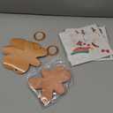 Frienda 48 Set Christmas Gingerbread Craft Kit Make a Gingerbread Man Ornament Stickers Bulk DIY Arts and Crafts for Xmas Tree Decoration Fun Christmas Party Favors Home Game Activities