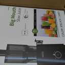 ECOSELF Cold Press Juicer - Wide Mouth Feed Chute For Fruits & Vegetables & Leafy Greens - Juice Extractor Machine With Self Feeding & Hands-Free Design - Juicer Machines Easy to CleanWith Brush