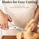 Astercook Kitchen Scissors 3 Pack, Heavy Duty All Purpose Kitchen Shears for Food and Packaging, Stainless Steel Food Scissors for Meat, Poultry, Herbs and Vegetables, Dishwasher Safe