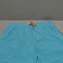 BRISIRA Mens Swim Trunks Swim Shorts Quick Dry 5 inch Inseam Beach Shorts with Compression Liner and Zipper Pocket (34, Lightblue)