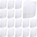 60 Pack 8" Kids White Chef Hats Non Woven Chef Toques Adjustable Kitchen Caps for Pizza Party Supplies, Large