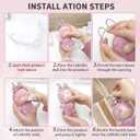 2PCS Intended for Labubu caseClear Figure Display Bag with Keychain for Doll,Plastic Protective Cover(Doll Excluded, 2PCS Style Standing)