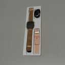 Smart Watch for Women Men Fitness: Waterproof Make Answer Call Digital Mens Watches Running Pedometer Smartwatch for Android Phone iPhone Samsung Compatible Heart Rate Monitor SpO2 Step Tracker Gold