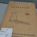 Seiritex Wall Mounted Ironing Board with Iron Holder, 36x13 Compact Mount Foldable Ironing Board for Small Spaces, Space Saving with Cotton Fabric Cover and Silicone Iron Rest (13x36 inches)