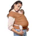 KeaBabies Baby Wrap Carrier - All in 1 Original Baby Carrier Newborn to Toddler Sling, Easy to Wear, Hands Free Bonding, Lightweight, Breathable Infant Wraps (Terracotta)