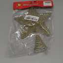 Christmas Tree Topper Glittering Gold Hollow Small Star Mini Christmas Tree Decoration 5 Point Star Xmas Treetop Ornaments