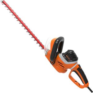 GARCARE 24-Inch Electric Hedge Trimmer - Corded with 4.8A Motor, 180 Rotating Handle for Extended Landscaping & Yard Work