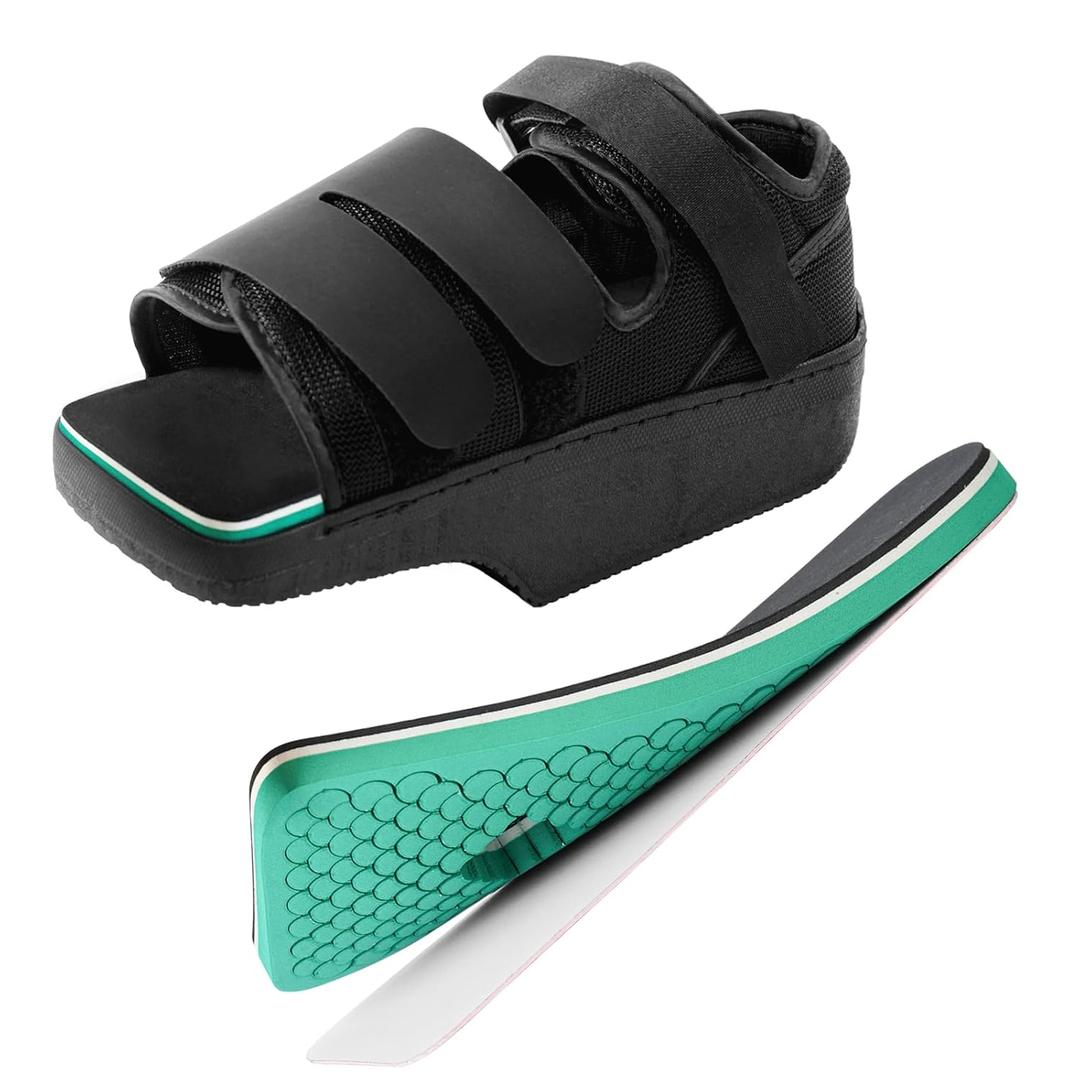 Forefoot Offloading Post Op Shoe-Wedge Post Op Shoe Ortho Wedge Healing Shoes - Offloading Shoes with Peg Assist Insole for Broken Toe, Bunion, Hammer toe, Diabetic Foot Ulcer, S