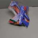 3 Pack Foam Airplane Launcher Toy with 3 DIY Stickers, 12.6" Glider Led Plane, Catapult Plane Boy Toys, Outdoor Sport Flying Toys for Kids Birthday Gifts for 4 5 6 7 8 9 10 11 12 Year Old Boys Girls (Red & orange & blue)