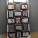 J.M.Deco Collage Picture Frames for Wall Decor, 18-Opening Reunion Family Friends Picture Frame Set, 4x6 Photo Frames for Living Room Bedroom, Gallery Puzzle Collage Wall Hanging, Mother's Day Gift, Gold (Gold* 18 Opening)