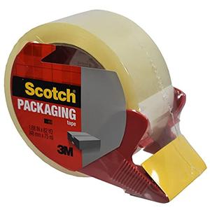 Scotch Tape Scotch Shipping Packaging Tape 1 88inch x 82 Yards Clear Great for Packing Shipping and Moving 1 Roll Dispensered 75RDSR