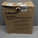 Mueller Airtight Food Storage Container Set with Lids 12-Piece, Kitchen & Pantry Organization and Storage, Dishwasher, Freezer and Microwave Safe 12 Labels, 4 Measuring Cups and Marker, White