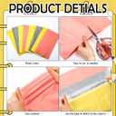 Breling 8 Pcs Pencil Back to School Column Wraps for Porch Decor 180 x 54" Pink Yellow Silver DIY Pillar Cover for First Day of School Party Supplies Classroom Outdoor Photo Booth Props with Tape