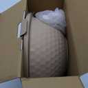 COOK WITH COLOR Mixing Bowls with Lids - 12 Piece Plastic Nesting Bowls Set includes 6 Prep Bowls and 6 Lids, Non Slip Bottom and Embossed Design - Microwave Safe (Brown)