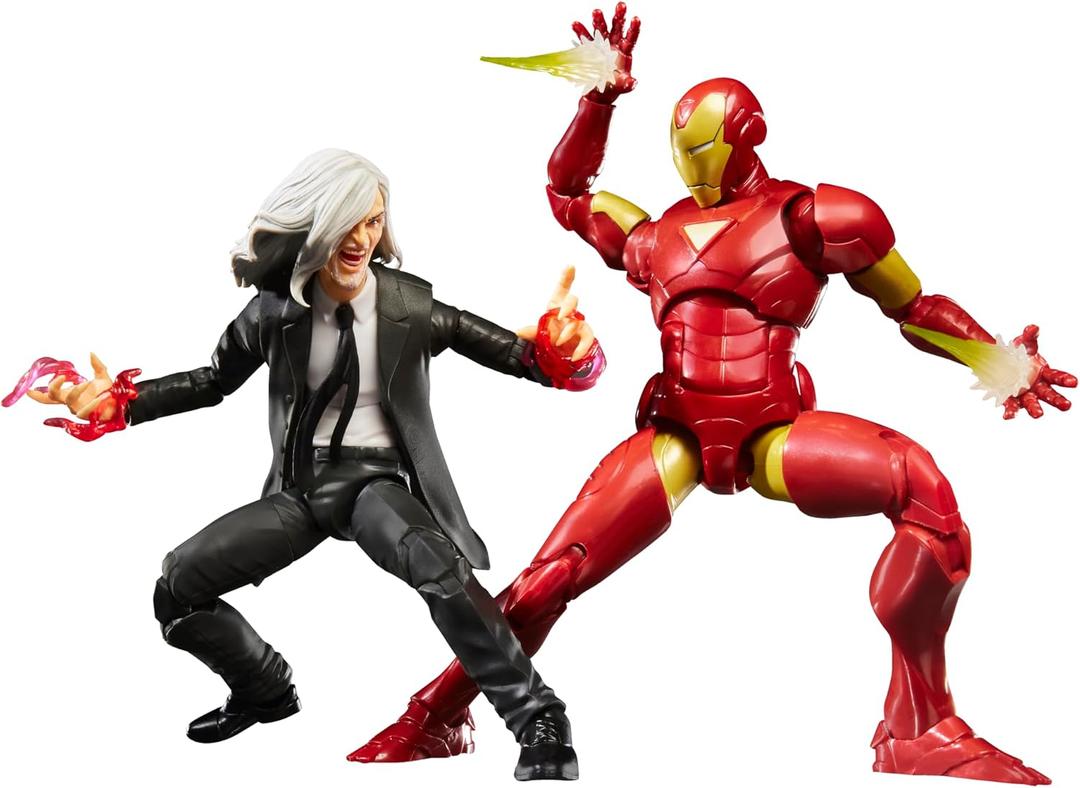 Marvel Legends Series Iron Man (Extremis) & Marvels Mandarin, Avengers Comics Collectible 6-Inch Action Figures 