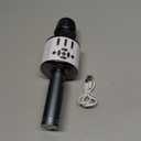 Amazmic Kids Karaoke Microphone Machine Toy Bluetooth Microphone Portable Wireless Karaoke Machine Handheld with LED Lights, Gift for Children Adults Birthday Party, Home KTV(Gray)