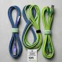 Charge Sync Cable 3 Pack USB to Ligthning, USb to Micro USB