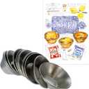 Pastel de Nata Tins (Egg Tart Tins) - Made in Portugal out of Galvanized Steel - Includes Pastis de Nata Print Postcard and Downloadable Recipe - Set of 12 (Standard 3 cm height)