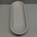 Large Decorative Bowl for Home Decor - Long Dough Bowls with Anti Slip Base for Table Centerpieces - Grey Minimalist Design Dough Decor Bowl for Coffee Table, Dining Table Centerpiece