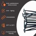 50PCS Nylon Universal Cable Tie Buckle, Heavy Duty Self-Locking Nylon Zip Holder for Daily Repair, Multifunctional UV-Resistant Fasteners for Car Fender Trunk Repair, Wire Bundling, Garage Use (50)