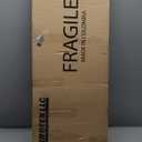 Door Mirror, Over The Door Full Length Mirror, 14"x 48" Door Hanging or Wall Mirrors, Full Body Mirrors, Rounded Corner, Gold