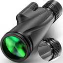 Monocular-Telescope 80x100 High Powered Monoculars High Definition for Adults High Powered with Smartphone Adapter Telescope Hunting Wildlife Bird Watching Travel Camping Hiking-Green