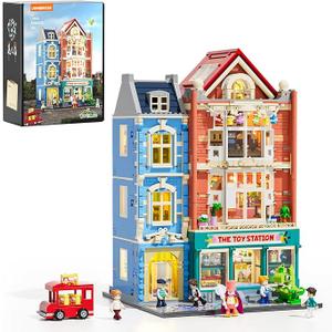 Lumibricks ToyStore Lighting BuildingBricks Set – City Town Modular Townhouse Toy Shop Dollhouse LED Light Display Model 3086 Pcs Construction Kit for Adults and Teens