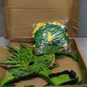 CRTEPST Dragon Costume for Kids Boys Girls, Dragon Wing Tail Mask Set,Halloween Dinosaur Cosplay Set for Child