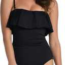 La Blanca Women's Island Goddess Ruffle Bandeau One Piece Swimsuit (8)
