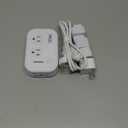 FOVAL Power Step Down 220V to 110V Travel Voltage Converter International Power Adapter for Hair Straightener/Curling Iron with 4-Port USB Charging US/UK/AU/EU Universal Plug Adapter (White)