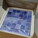 9 Sheets Glass Mosaic Tiles Backsplash, Pool Tiles,12" x 12" Kitchen Backsplash Tile