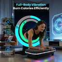 AXV Vibration Plate Fitness Platform Exercise Machine Vibrating Shaking Full Body Shaker Workout Vibrate Stand Shake Board Sport Gym for Weight Loss Fat Burner for Women Men (Pebble)
