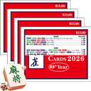 Mahjong Cards 2026Mah Jong Cards 2026 Official Revision American - Large Print, 4-Pack (4pcs)