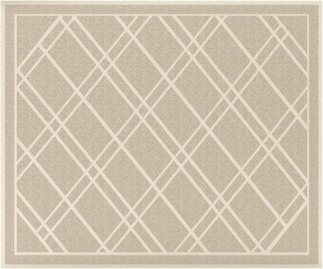 SlipToGrip Plaid Indoor Outdoor Door Mat, 42" x 35"