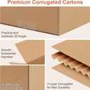 Corrugated Cardboard Boxes,10 PCS 10x8x6 inches Shipping Boxes, Brown Corrugated Cardboard Boxes for Packing, Mailing, Moving,Gifts & Storage（Brown）