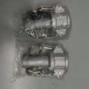 2PCS Global Type C Cam and Groove Hose Fitting, Socket x Hose ID Barbed, with 2 PCS Camlock Gasket Fitting(1")
