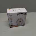 AYRELY 4.5" Analog Alarm Clock,Small Retro Desk Clock Battery Operated,Slient Metal Table Clock with Light for Living Room Decor,Bedroom,Bedside,Shelf (Orange-Yellow)