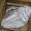 Veken 10'' All Metal Rain Shower Head with Handheld Spray Combo, Hand Held Bathroom Showerhead Combo with Extension Arm, Dual shower with Power Wash, Adjustable Rainfall Shower Head, Chrome