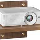 WALI Floating TV Shelf, 1 Tier Projector Shelf for DVD Players, Routers, Game Consoles, Cable Boxes, Living Room Decor Accessories, Wall Mount Shelves Holds Up to 22lbs (CS201N), 1-Shelf, Walnut Brown