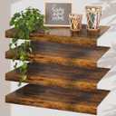 4 Pcs 3612 Wire Rack Covers for Shelves  Engineered Wood Shelf Covers for Wire Shelving, Rustic Farmhouse for Pantry, Closet(4 pcs, 3612 Inch)