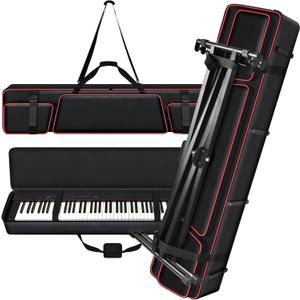 [Bag Only] Piano keyboard Case Compatible with Yamaha P71/P45P/143B 88 Key Weighted Slim Digital Pianos, Travel Carrying Holder for Electric Mechanical Keyboard Stand Performing Outdoors Home Practice, 52.76 x 11.02 x 5.12 inches